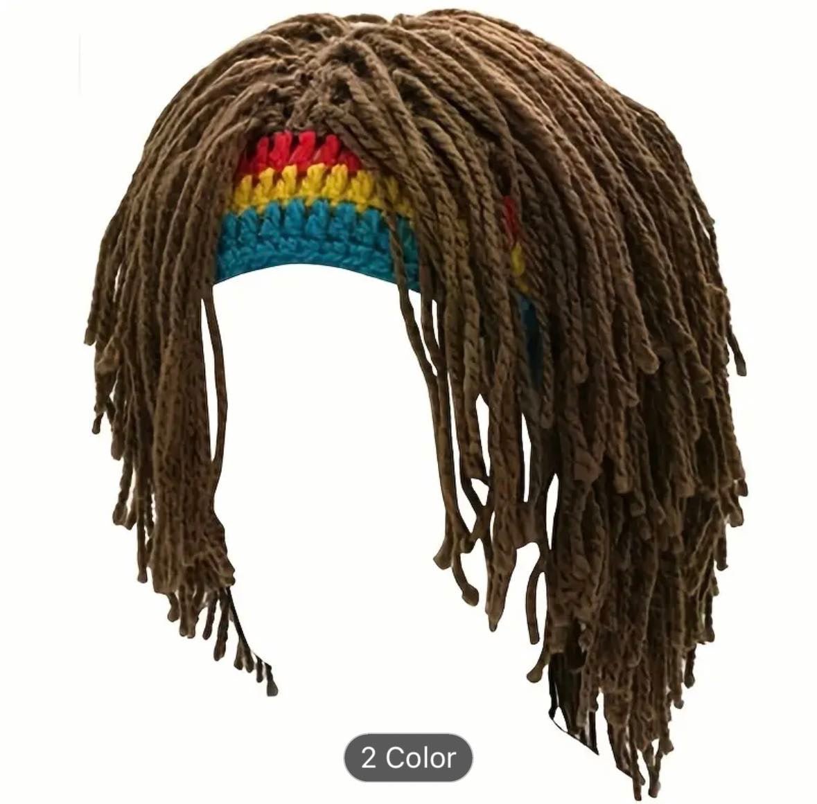 Knit Beanie wig for men